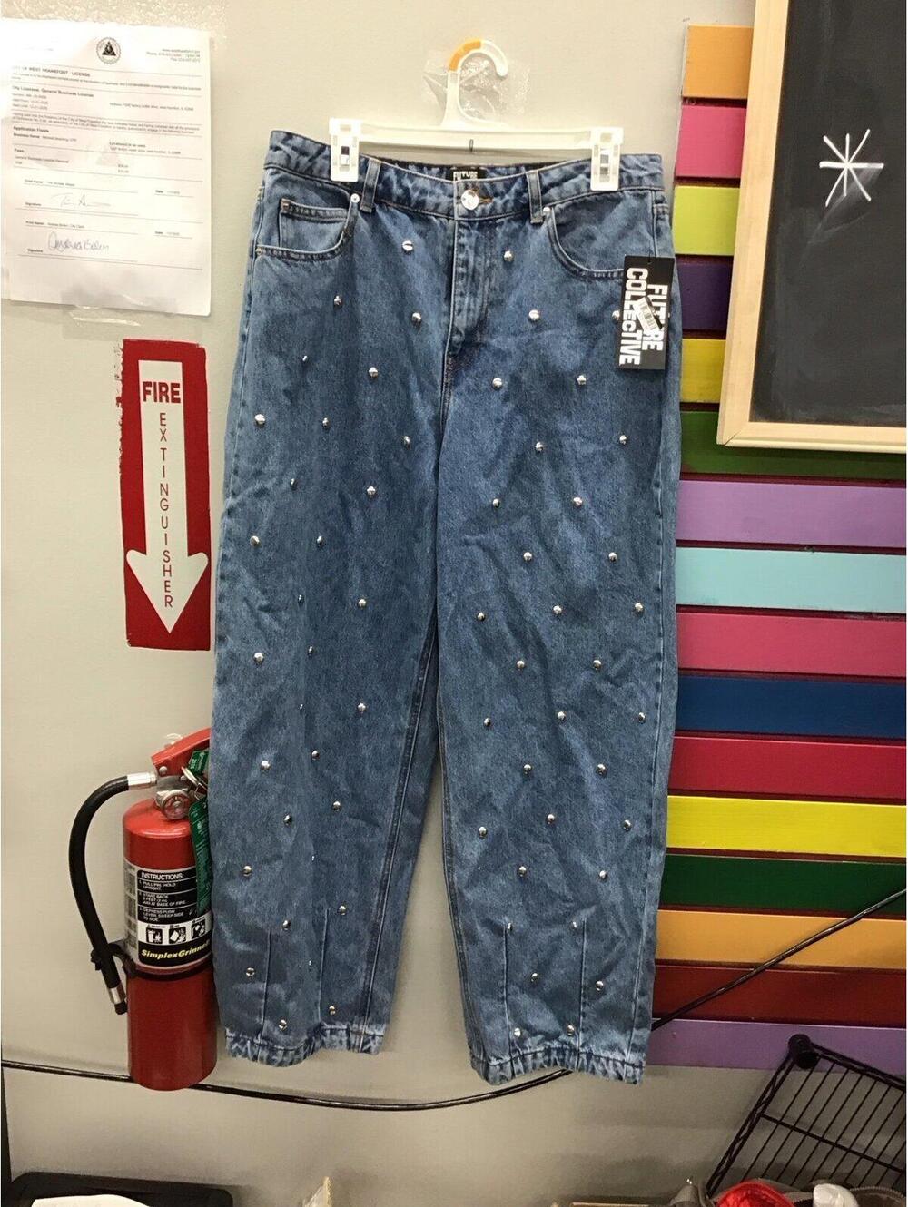 Future collective womens studded jeans size 10 new from target